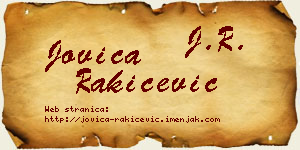 Jovica Rakićević vizit kartica